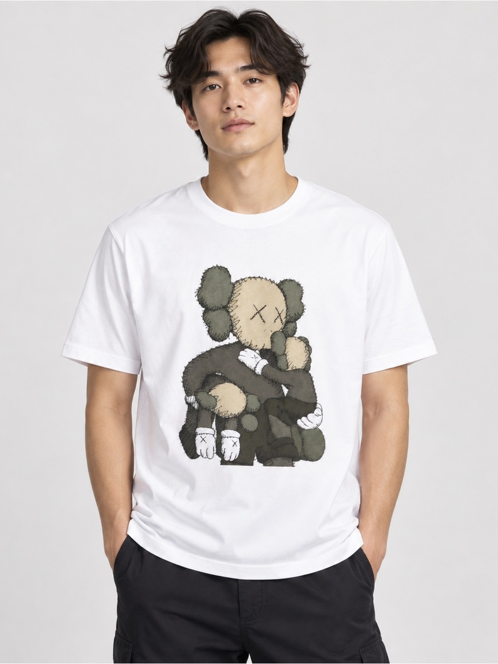 KAWS x Uniqlo UT Companion Family Tee White XL Asian Sizing New